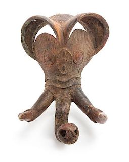 * An African Bronze Head of an Elephant. Height 10 inches.