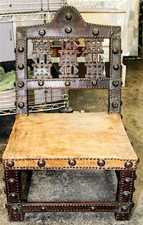 An African Chieftain's Chair Height 29 inches.