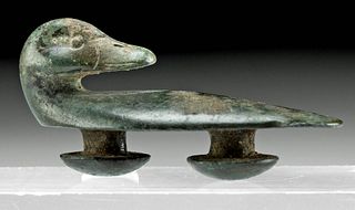 Fine Roman Bronze Duck Military Phalera Button