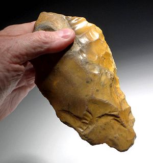 Stone Age Acheulean Homo Erectus Flint Hand Axe