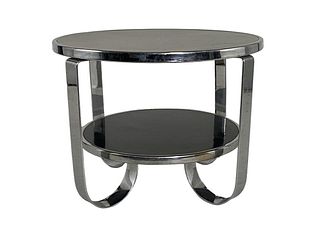 Machine Age Chromed Steel Table