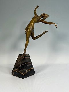 Hippolyte Fournier Bronze Figure of a Dancer