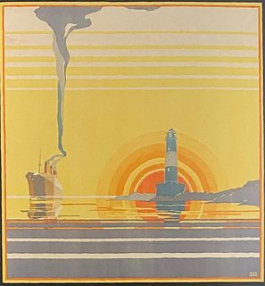 N. Cramer Roberts Poster Dungeness by the Romney