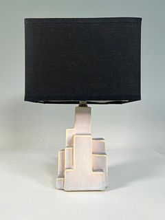 Weller Lorbeek Ware Pottery Lamp