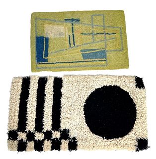 Two Modern Design Small Carpets