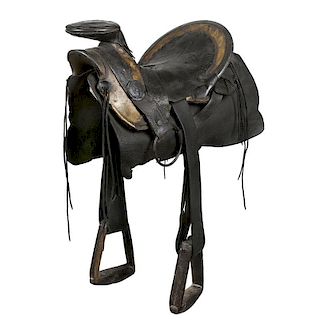 Texas Hope Pattern Confederate Saddle Captured at Perryville