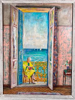Lloyd Lozes Goff Oil, Edith Meiser, Hotel Royal, Antibes