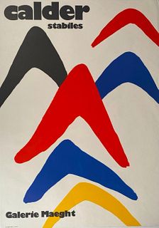 Alexander Calder Exhibition Poster, Stabiles, Galerie Maeght