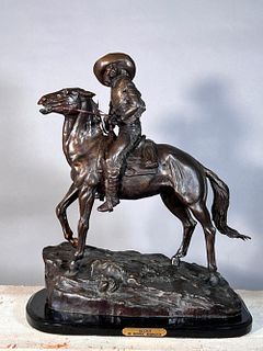 Bronze After Frederic Remington, The Scout
