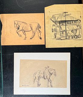 Three William Sommer Drawings