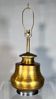 Indian Brass Vessel fitted as Table Lamp