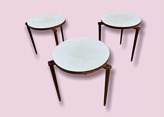 Set 3 Mid Century Stacking Side Tables 