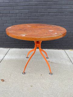 Industrial Round Top Table