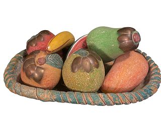 Mexican Mid Century Concrete Fruit Bowl