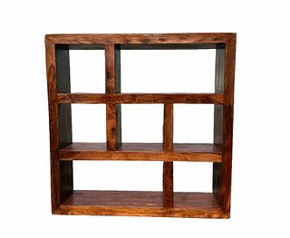 Contemporary Cubby Wood Shelf #1