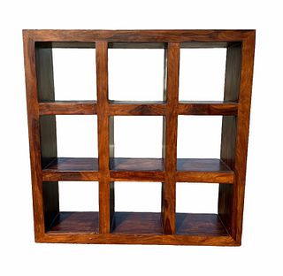 Contemporary Cubby Wood Shelf #2