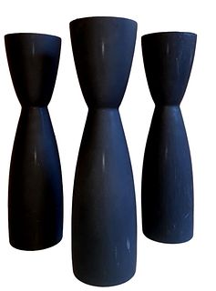 Post Modern MIKASA Ceramic Hourglass Vases