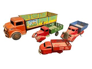 Collection MARX LUMAR & KINGSBURY etc. Toy Trucks