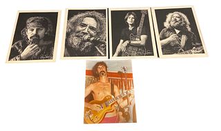 Collection GRATEFUL DEAD Rock Prints and Photographs FRANK ZAPPA JERRY GARCIA PHIL LESH 