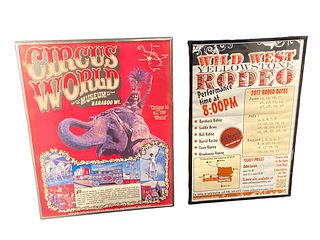 Circus World Museum & Wild West Yellowstone Rodeo Advertising Posters 