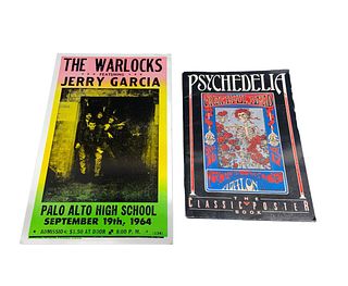 The WARLOCKS, JERRY GARCIA, GRATEFUL DEAD Poster and Psychedelic Classic Poster Book