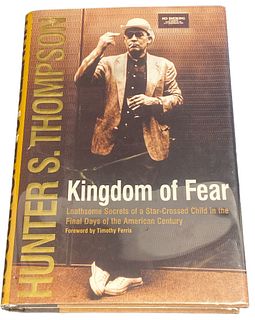 Signed HUNTER S. THOMPSON Kingdom of Fear 1st Ed.Book w Authenticity Letter