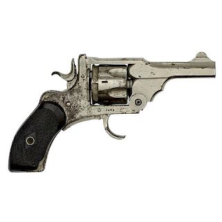 Nickel Finish Webley Mark III Folding Trigger DA Revolver