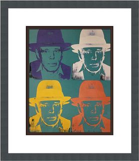Andy Warhol Joseph Beuys Custom Framed Print