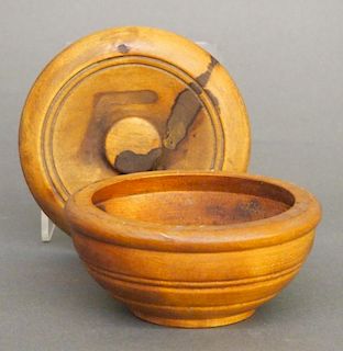 Wooden sugar bowl