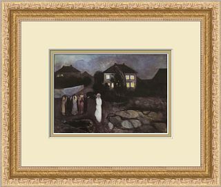 Edvard Munch The Storm Newly Custom Framed Print