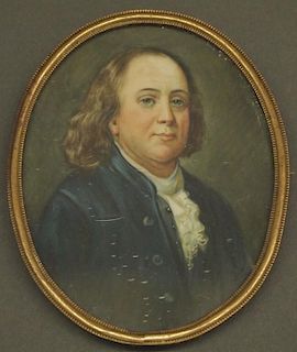 Portrait Miniature of B. Franklin