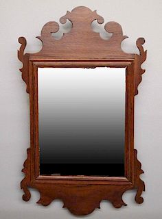 18th c Mahogany mirror