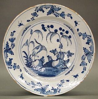 18th c. delft ware Charger