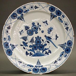 18th c. Delft ware Charger