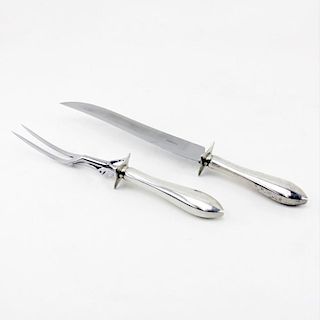 Reed and Barton Sterling Handle Carving Set