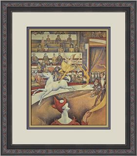 Georges Seurat The Circus Custom Framed Print