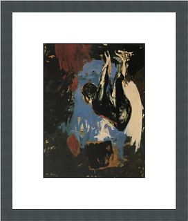 George Baselitz The Gleaner Custom Framed Print
