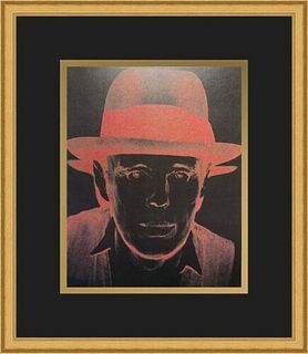Andy Warhol Print Joseph Beuys Newly Custom Gallery Framed