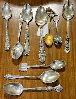 A Collection of 22 Silver Commemorative Spoons, Various Makers,