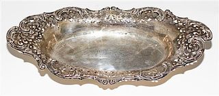 * An American Silver Bowl, Woodside Sterling Co. Width 13 1/8 inches.