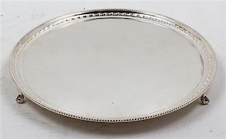 An English Silver-Plate Salver, James Dixon & Sons, Sheffield, Early 20th Century,