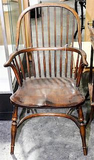 A English Maple Windsor Chair Height 39 1/2 inches.