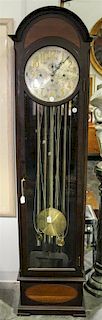 An American Tall Case Clock Height 76 inches.
