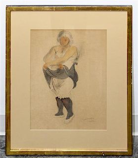 Raphael Soyer, (American, 1899–1987), Portrait of a Woman