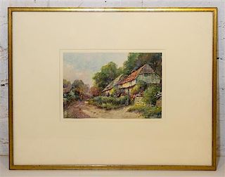 Leyton Forbes, (British, 1900-1925), A Cottage Scene