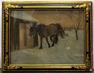* L. Ahlman, , Horses in Winter
