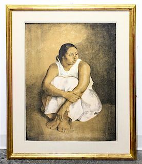 Francisco Zuniga, (Mexican, 1912-1998), Seated Woman, 1977