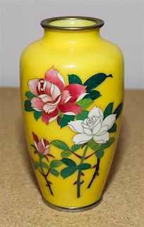 * A Japanese Cloisonne Vase, Sato Height 6 1/4 inches.