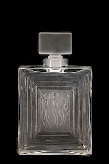 Lalique 'Duncan No. 2'  Crystal Perfume Bottle