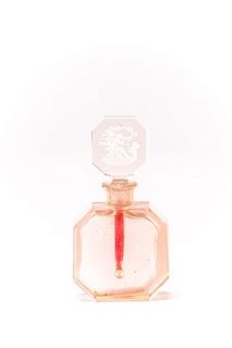 Pink Glass Perfume, Hoffman Butterfly Mark